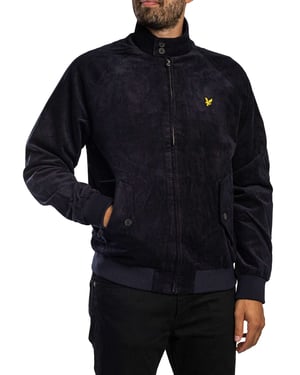 Lyle & Scott Corduroy Harrington-Jas, Blauw