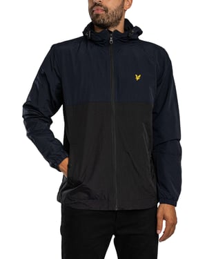 Lyle & Scott Colourblock Jas Met Ritssluiting, Blauw