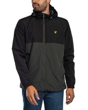 Lyle & Scott Colourblock Jas Met Ritssluiting, Zwart
