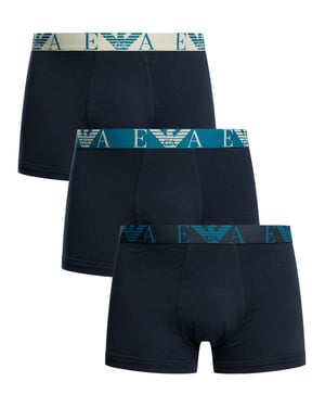Emporio Armani Trunk 3-Pack, Blauw