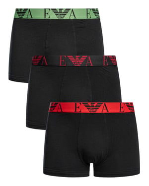 Emporio Armani Trunk 3-Pack, Zwart