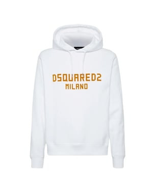 Dsquared2 Milano Logo Cool Fit White Hoodie