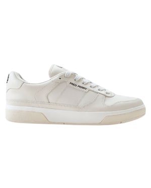 Fred Perry B300 Porcelain Sneakers Van Getextureerd Leer