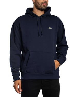 Lacoste Logo Pullover Hoodie, Blue