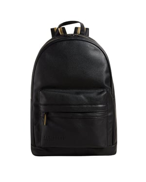 Ted Baker Kaileb Faux Leather Webbing Black Backpack