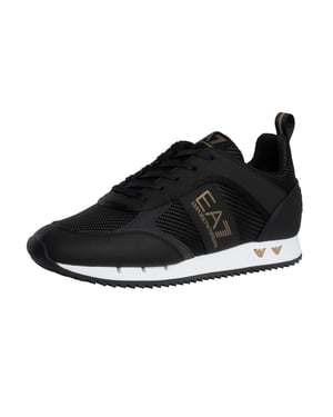 EA7 Carbon Mesh Logo Trainers, Zwart