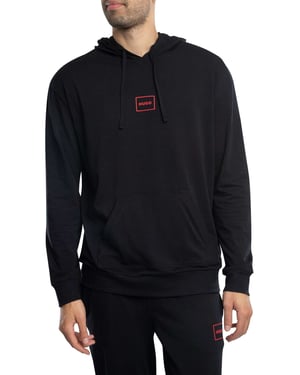 HUGO Laze Lounge Pullover-Hoodie, Zwart