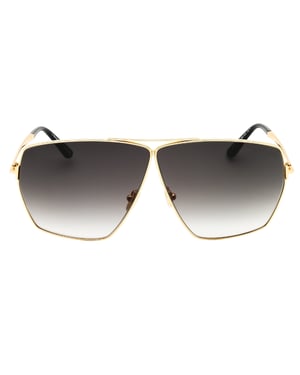 Tom Ford Stella Zonnebril In Glanzend Diepgoud