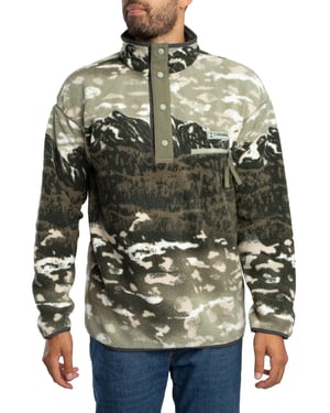 Columbia Helvetia II Bedrukte Fleece Met Halve Drukknopen, Groen