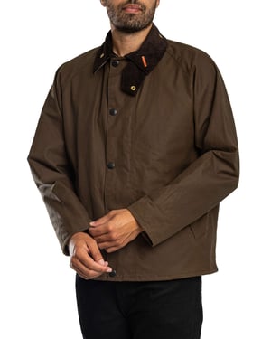 Barbour Icons Transport Wax Jacket, Bruin