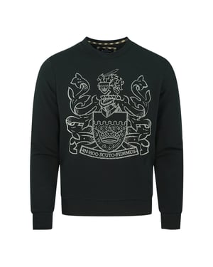 Aquascutum Stor Aldis Logga Svart Sweatshirt