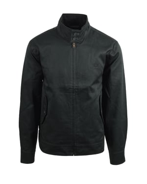 Fred Perry Vaxad Bomull Harrington Jacka Mörkgrön