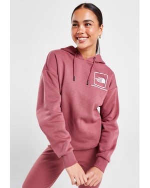 The North Face Womens Back New Fine Box Hoodie in Wild Ginger