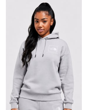 The North Face Womens Back New Fine Box Hoodie in Grey