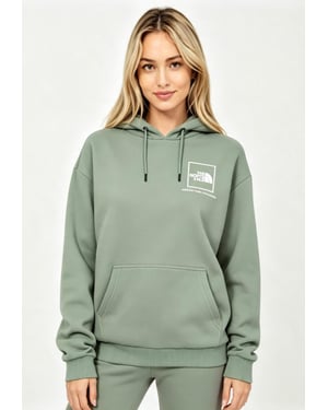 The North Face Womens Back New Fine Box Hoodie in Green