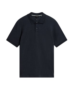 Ted Baker Redman Regular Textured Navy Polo Shirt