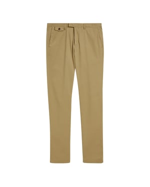 Ted Baker Genay Slim Fit Smart Tan Broek