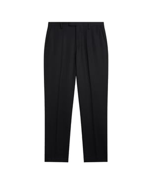 Ted Baker Selwynt Lichtgewicht Wolmix Zwarte Broek