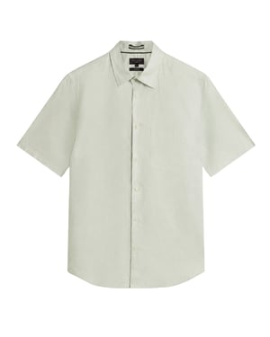 Ted Baker Palomas Pale Green Linen Shirt