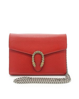 Gucci leren crossbodytas Dionysus portemonnee met ketting