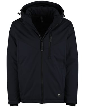 Casa Moda winterjas donkerblauw effen