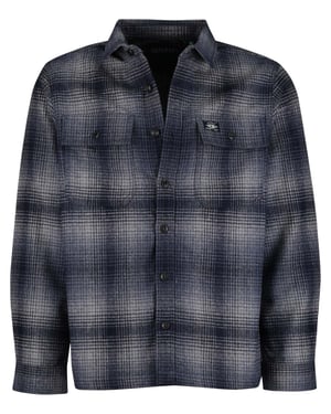 Superdry overshirt navy geprint polyester