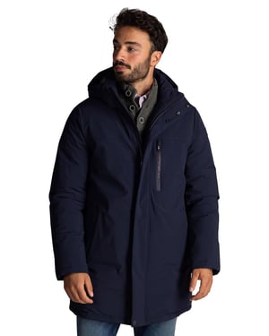 NZA jas navy effen met capuchon