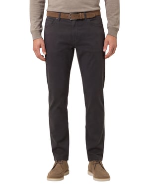 jeans Brax Chuck antraciet katoen effen