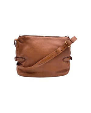 Gucci Vintage leren schoudertas met GG-logo