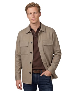 overshirt Profuomo Cutaway Beige