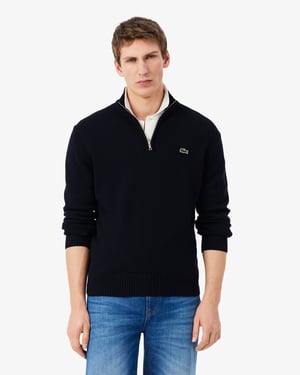 Long Sleeve Logo Detail Sweatshirt in Navy