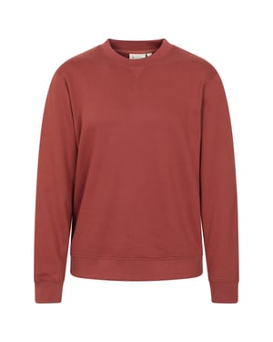 'Hemsby' Men's Plain Sweatshirt Soft Casual Lightweight Comfortable Pullover Top Rust