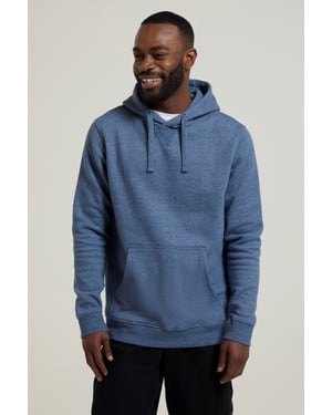 'Dorset' Men's Hoodie Drawcord Adjustable Hood Warm Cosy Pullover Blue