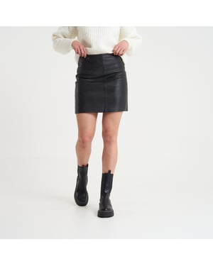Barneys Originals Real Leather Skirt