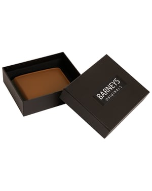 Gift Boxed Tan Leather Wallet with 4 Card Slots