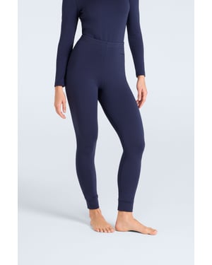 'Blaze' Women's Thermal Leggings Warm Cosy Base Layer Bottoms Navy