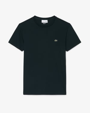 Short Sleeve Logo Detail T-Shirt in Dark Grey