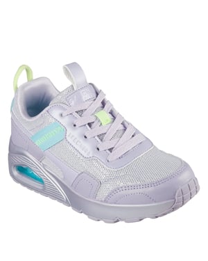 Girls Skechers Uno Low Top Trainers in Lavender