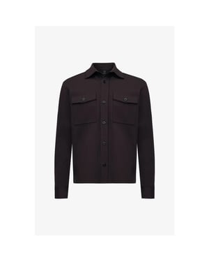 Genti Overshirt midtown relaxed fit bordeaux