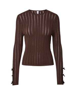 YAS Norla ls knit pullover s. coffee bean