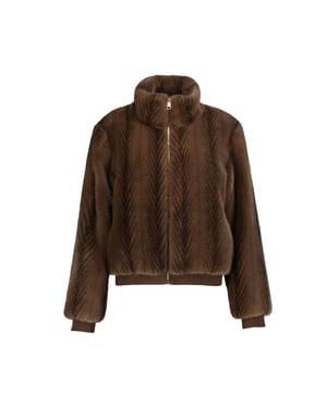 Geisha jacket fake fur 69524-19 775 brown