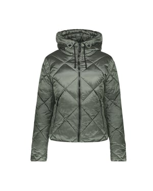 Geisha jacket short with hood 68513-21 595 dark green