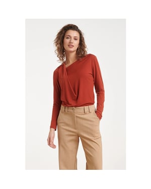 Smashed Lemon Top met asymmetrische halslijn |