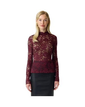 YAS Lacey ls lace top s. noos port royale