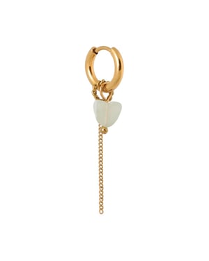 Label Kiki Chain green heart hoop