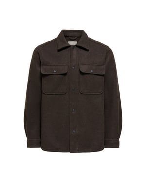 Only & Sons Only & sons onsash wool look overshirt