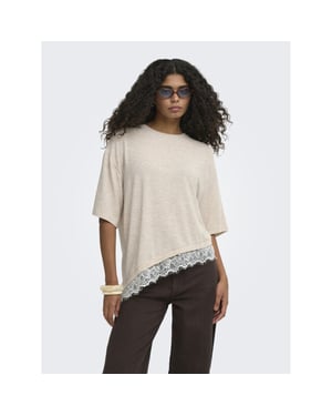 Only Onlglamour s/s lace t-shirt jrs