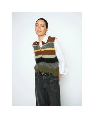 Mos Mosh 182790 565 mosmosh mmesti knit vest rosin