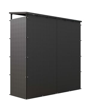 4goodz Outsunny haardhoutrek xl 185 cm met waterdichte hoes, houtopslag tot