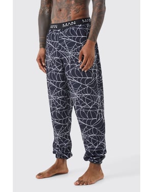 Spider Web Print Lounge Joggers